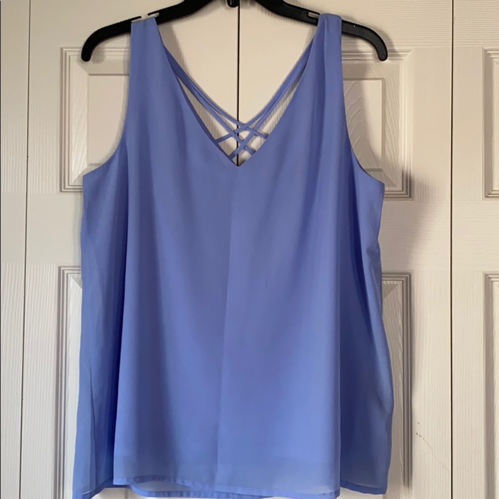 Japna- Tank top with cross back detail